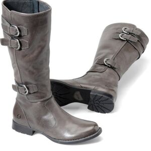 Born Women Attila Comfort Leather Tall Riding Boots Burnished shoes sz 7.5